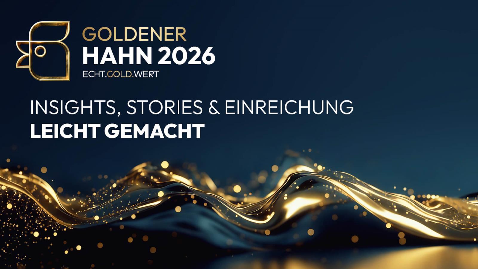 Goldener Hahn 2026! Das könnte deiner sein …